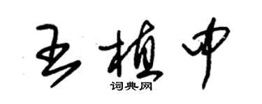 朱锡荣王植中草书个性签名怎么写