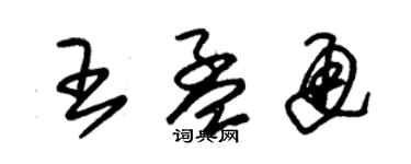 朱锡荣王孟通草书个性签名怎么写