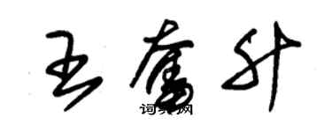 朱锡荣王奋升草书个性签名怎么写