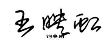 朱锡荣王映虹草书个性签名怎么写
