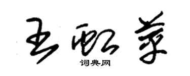 朱锡荣王虹苹草书个性签名怎么写