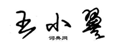 朱锡荣王小翼草书个性签名怎么写