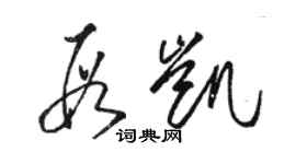 骆恒光段凯草书个性签名怎么写