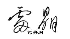 骆恒光雷晶草书个性签名怎么写