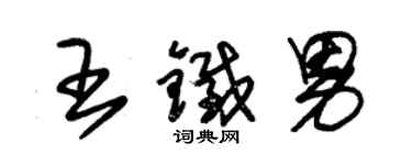 朱锡荣王铁男草书个性签名怎么写