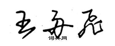 朱锡荣王舟飞草书个性签名怎么写