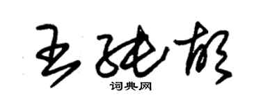 朱锡荣王纯胡草书个性签名怎么写