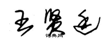 朱锡荣王贤廷草书个性签名怎么写