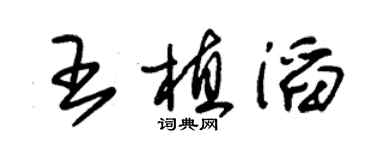 朱锡荣王植滔草书个性签名怎么写