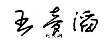 朱锡荣王梦滔草书个性签名怎么写