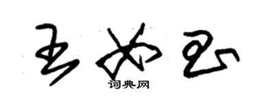 朱锡荣王女昌草书个性签名怎么写