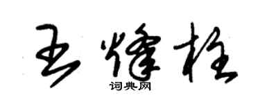 朱锡荣王烽柱草书个性签名怎么写