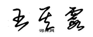 朱锡荣王其霞草书个性签名怎么写