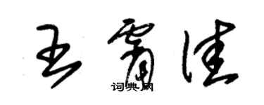 朱锡荣王霄佳草书个性签名怎么写