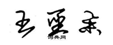 朱锡荣王圣举草书个性签名怎么写