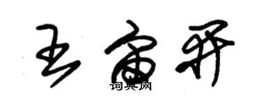 朱锡荣王宙开草书个性签名怎么写