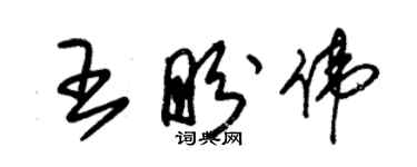 朱锡荣王盼伟草书个性签名怎么写