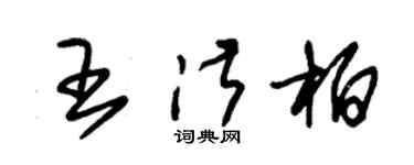 朱锡荣王淑柏草书个性签名怎么写