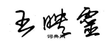 朱锡荣王映灵草书个性签名怎么写