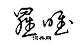 曾庆福罗唯草书个性签名怎么写