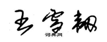朱锡荣王雪韧草书个性签名怎么写