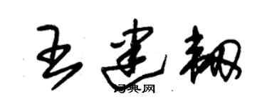 朱锡荣王建韧草书个性签名怎么写