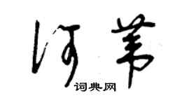 曾庆福何苇草书个性签名怎么写