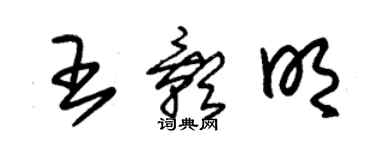 朱锡荣王影明草书个性签名怎么写
