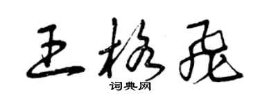 曾庆福王格飞草书个性签名怎么写