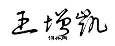 曾庆福王增凯草书个性签名怎么写