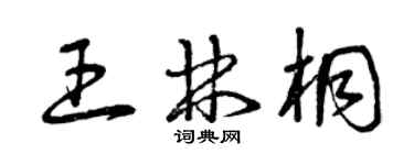 曾庆福王林桐草书个性签名怎么写