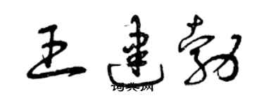 曾庆福王建勃草书个性签名怎么写