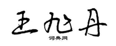 曾庆福王旭丹草书个性签名怎么写