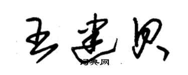 朱锡荣王建贝草书个性签名怎么写