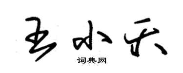 朱锡荣王小夭草书个性签名怎么写