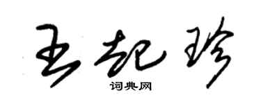 朱锡荣王起珍草书个性签名怎么写