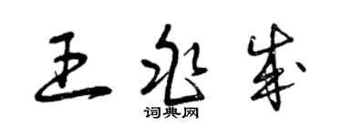 曾庆福王兆成草书个性签名怎么写