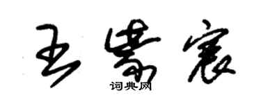 朱锡荣王紫宸草书个性签名怎么写