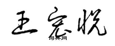 曾庆福王宏悦草书个性签名怎么写