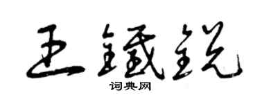 曾庆福王铁锐草书个性签名怎么写