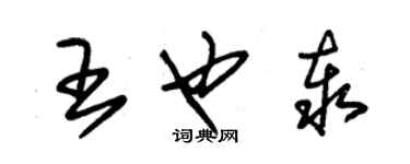 朱锡荣王也泰草书个性签名怎么写