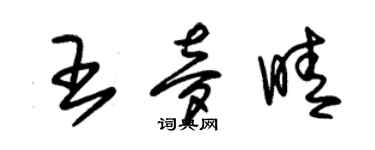 朱锡荣王梦晴草书个性签名怎么写