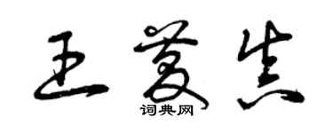 曾庆福王庆真草书个性签名怎么写
