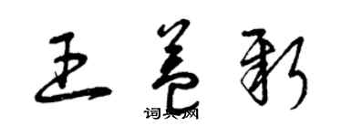 曾庆福王益新草书个性签名怎么写