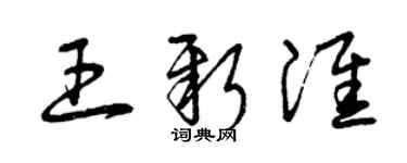 曾庆福王新淮草书个性签名怎么写