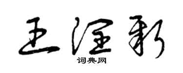 曾庆福王润新草书个性签名怎么写