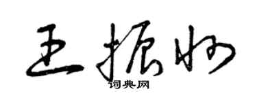 曾庆福王振州草书个性签名怎么写