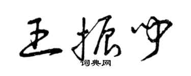 曾庆福王振闻草书个性签名怎么写