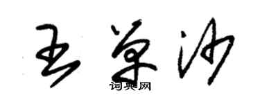 朱锡荣王单沙草书个性签名怎么写
