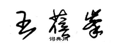 朱锡荣王蓓峰草书个性签名怎么写